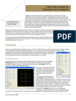 AR0120 CAM Editor Panels for Fabrication and Assembly