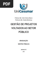 GESTÃO DE PROCESSOS ADMINISTRAÇÃO PÚBLICA