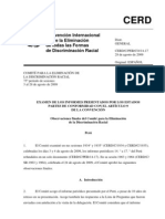 CERD, Observaciones finales del Comité para la Eliminación de la Discriminación Racial sobre Perú, 28 de agosto de 2009