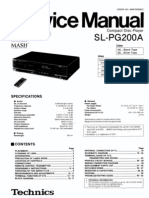 Manual Technics SL PG200 PDF