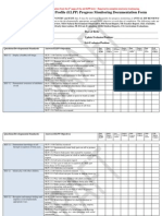 new  early learning progress profile documentation form