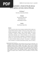 A Legitimidade Da Filosofia Africana_RAMOSE