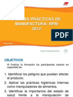 Buenas Prácticas de Manufactura - 2012