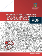 Manual Si Metodologie Pentru Studii de Impact in Domeniul Sanatatii