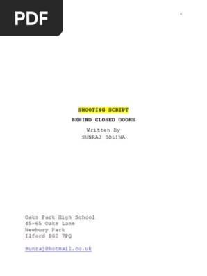 Shooting Script