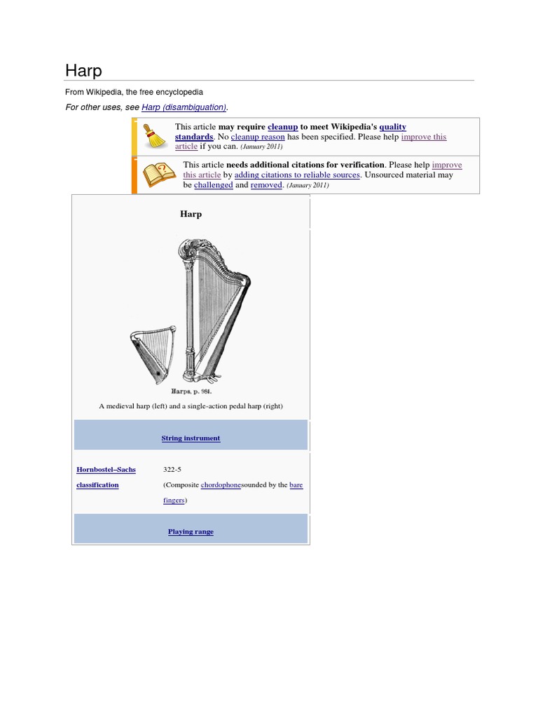Origins and Evolution of the Harp | PDF