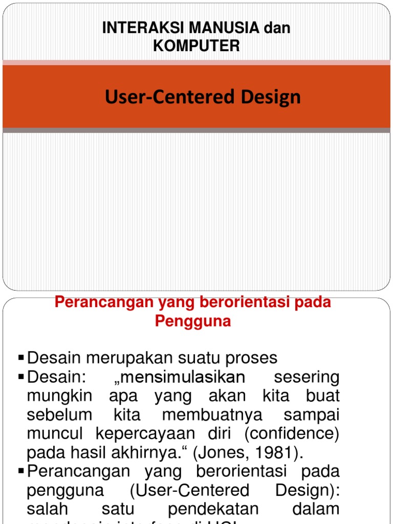 Proses Desain Berorientasi Pengguna | PDF