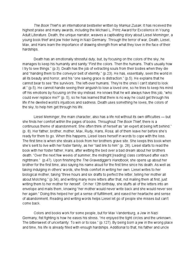 The book thief theme of death picture