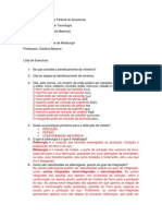 Lista de Exercícios - FM - 1 Unidade RESPONDIDA