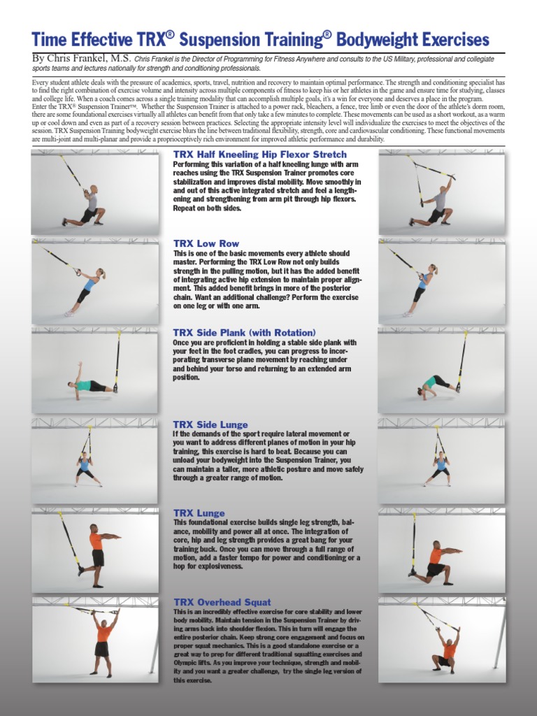 6 Day Trx Workout Pdf Download for Beginner