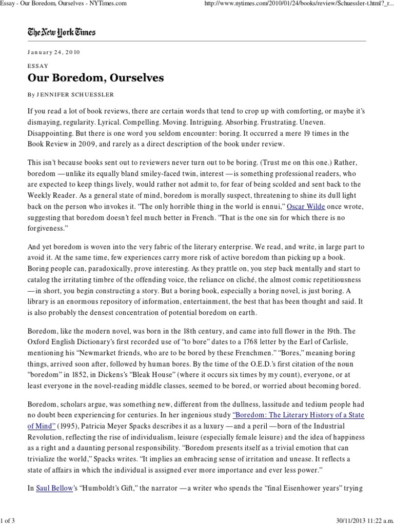 How do you deal with boredom essay picture