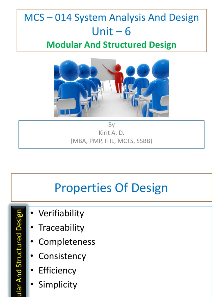 MCS-014 Unit 6 Modular and Structured Design | PDF | Modular ...