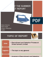 Analysis of the Project Report (1)