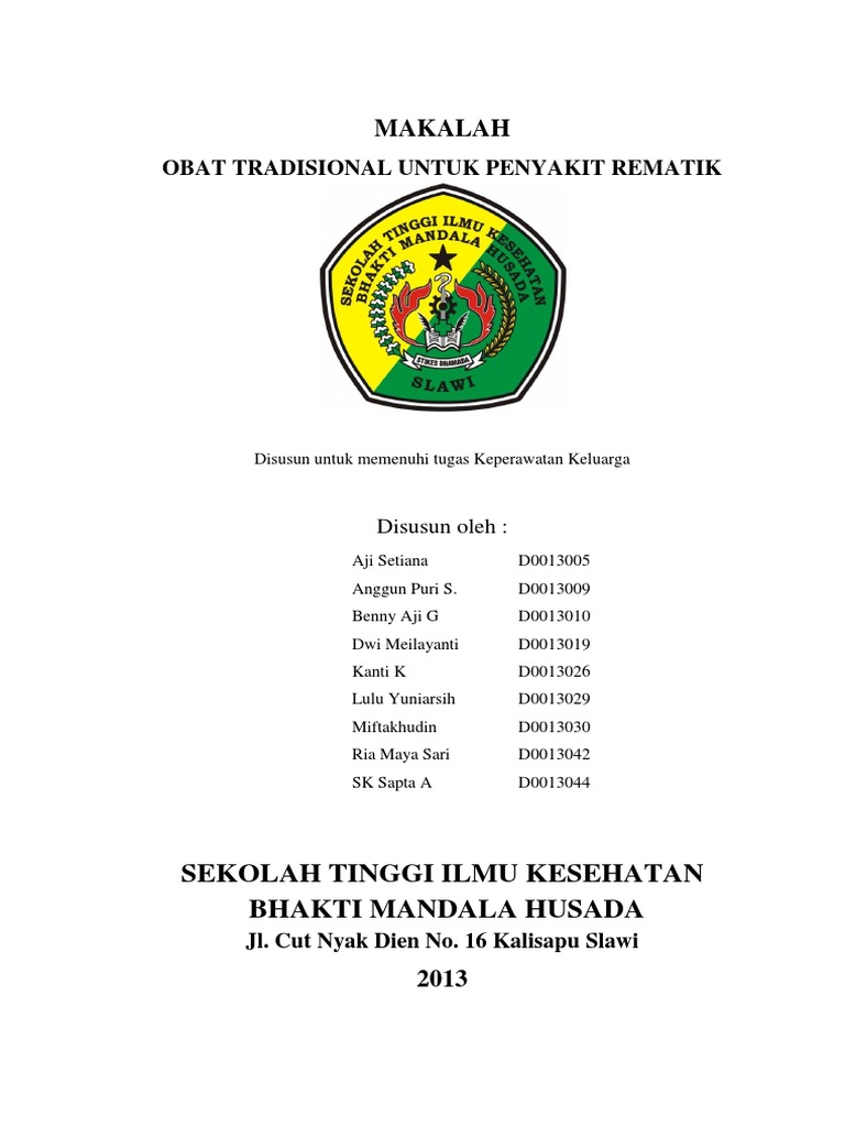 MAKALAH OBAT TRADISIONAL