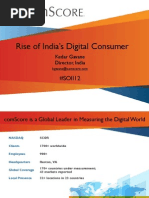 Comscore India-The Rise of India's Digital Consumer Aug 2012