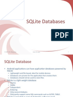 Sqlite Databases: Comp 355 (Muppala) Data Storage 1