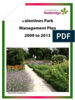 Valentines Park Management Plan 2009-2013