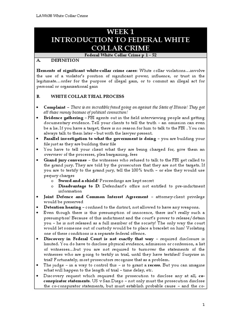 Organized Crime Vs White Collar Crime Essay