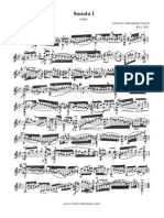 J. S. Bach - Sonatas and Partitas for Solo Violin BWV 1001-1006 - Complete Sheet Music