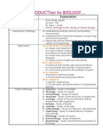 Introduction To Biology