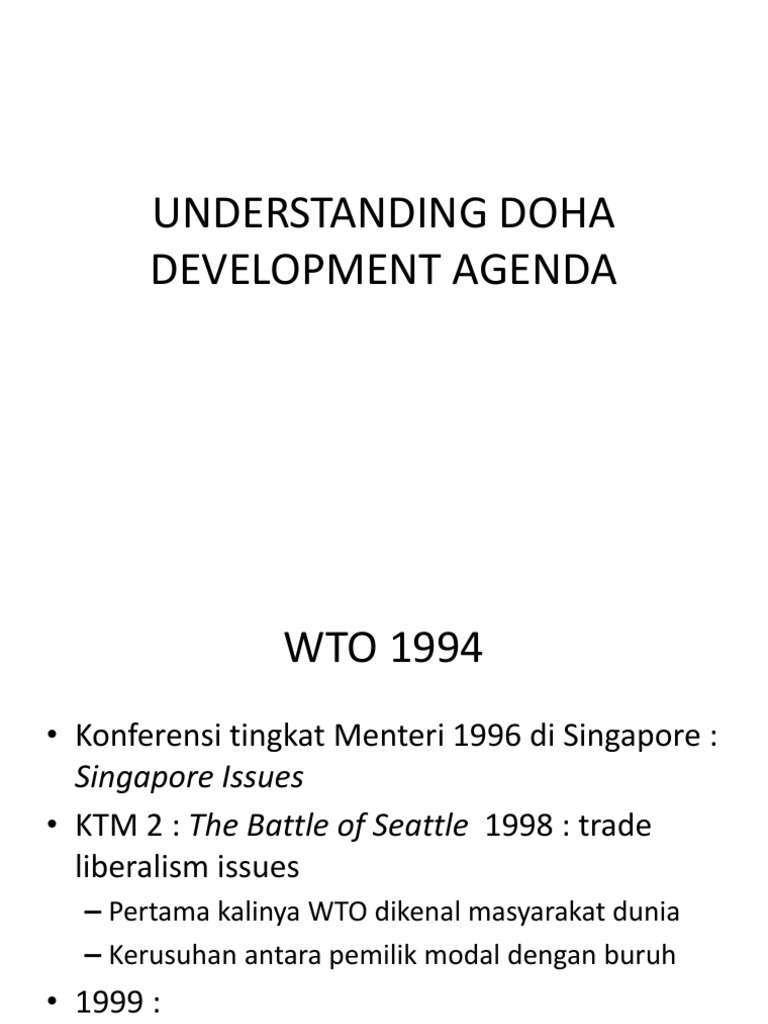 48 The Doha Development Agenda – ZWZI