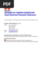 Used Reserved Parameter List