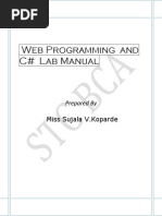 C Sharp Lab Manual PDF