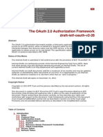 The OAuth 2.0 Authorization Framework