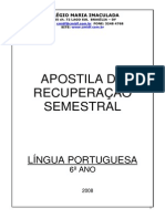 APOSTILA DE RECUPERAÇÃO SEMESTRAL - 6 ANO