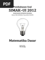 Download Pembahasan Soal SIMAK-UI 2012 Matematika Dasar Kode 221 by Willy Bro SN192896103 doc pdf