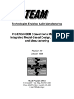Pro/ENGINEER Conventions Manual For Integrated Model-Based Design, Analysis, and Manufacturing