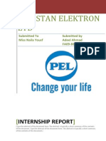 Internship Report On Pel