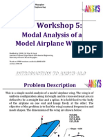 Modal Analysis of Model Airplane Wing