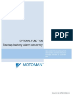 Backup Battery Alarm Recovery