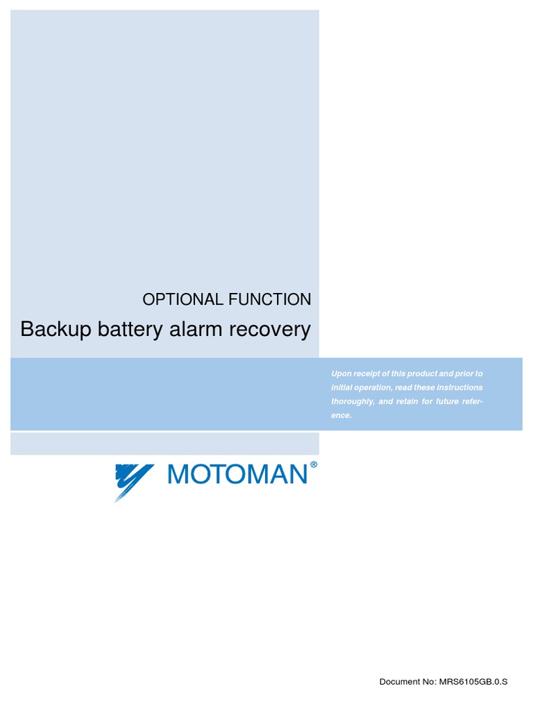 Backup Battery Alarm Recovery PDF Menu Electrical Engineering
