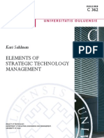 Elements of Strategic Technology Management