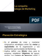 LA COMPAÑIA Y SU ESTRATEGIA DE MARKETING CCS