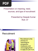 Download Recruitment by deepak SN19292375 doc pdf