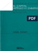 Karl Marx - El Capital Capítulo VI Inédito PDF