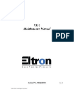 Manual de Mantenimiento Eltron Zebra P310 Maint