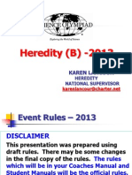 Heredity (B) - 2013: Karen Lancour