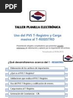 Taller Tregistro Uso Del Pvs T-registro y Carga