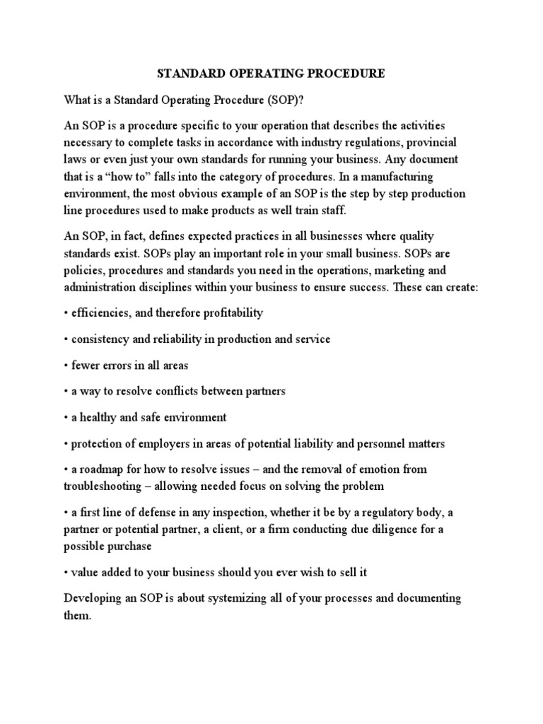 Image Result For Standard Operating Procedure Examples For Banking