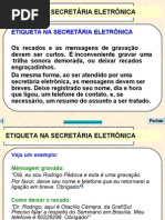 11 - Etiqueta na Secretária Eletrônica