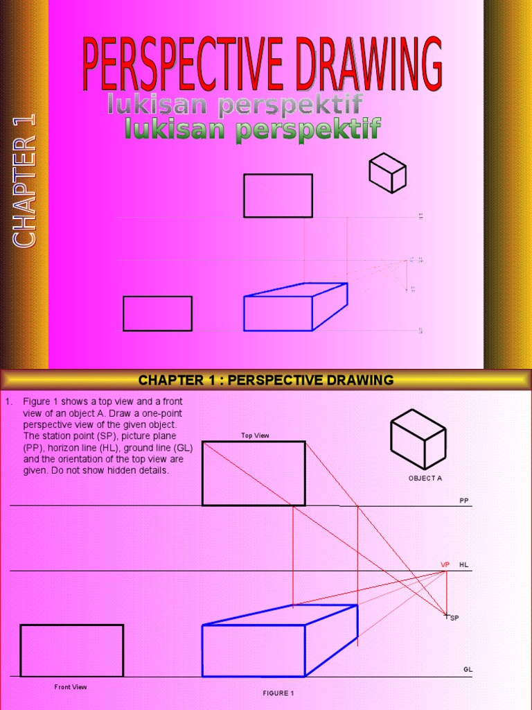 One-Point Perspective Drawing Guide | PDF | Horizon | Perspective ...