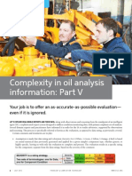 Complexity in Oil Analysis: Part V