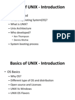 Basics of UNIX - Introduction: - Getting Started