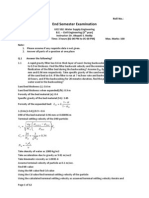 Solutions of End Semester Paper-2013