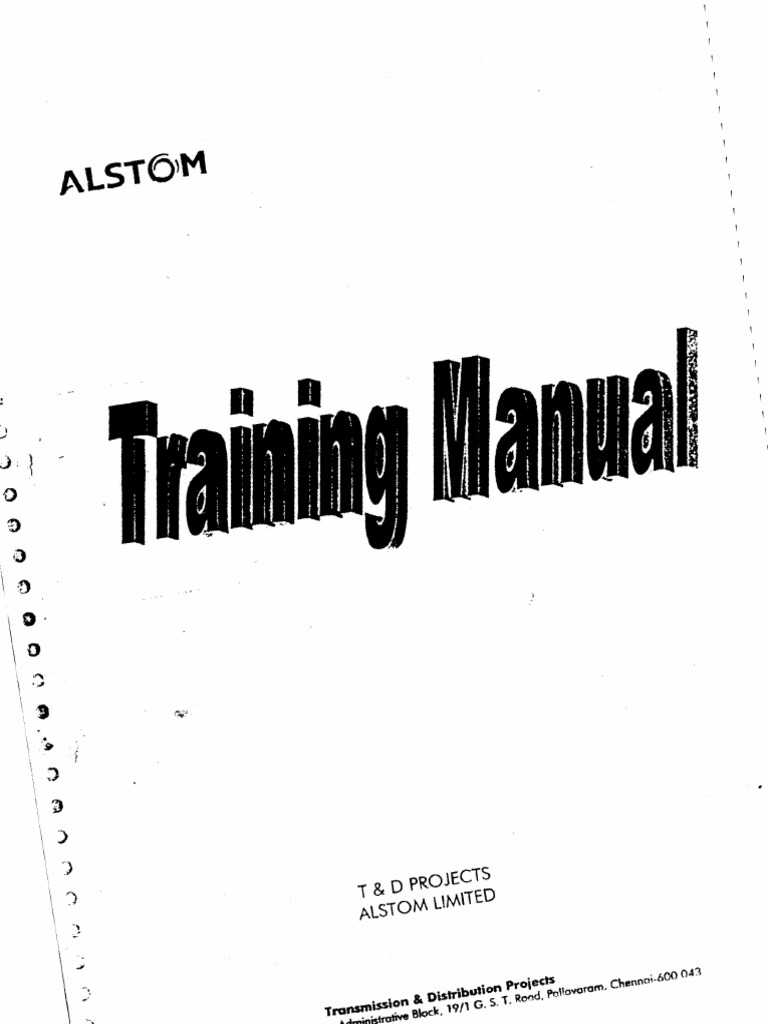 Alstom Training Manual | PDF | Electrical Substation | Insulator ...