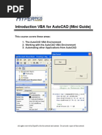 Introduction to VBA for AutoCAD (Mini Guide)
